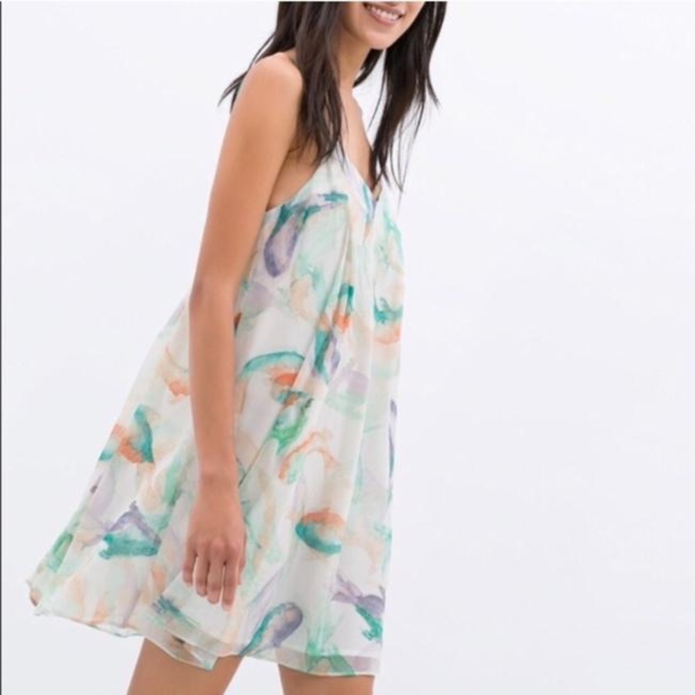 Zara koi fish babydoll dress